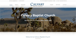 Desktop Screenshot of calvarybaptistyv.com