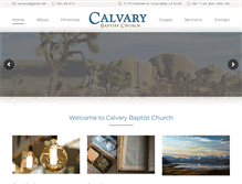 Tablet Screenshot of calvarybaptistyv.com